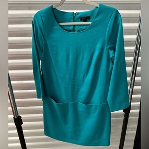 J. Crew wool shift front pocket dress